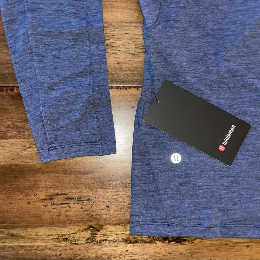 Mens Lululemon Blue Surge Warm Long Sleeve w Thumbholes MSRP $98 - Picture 6 of 6